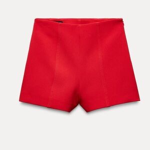 Zara Red Shorts